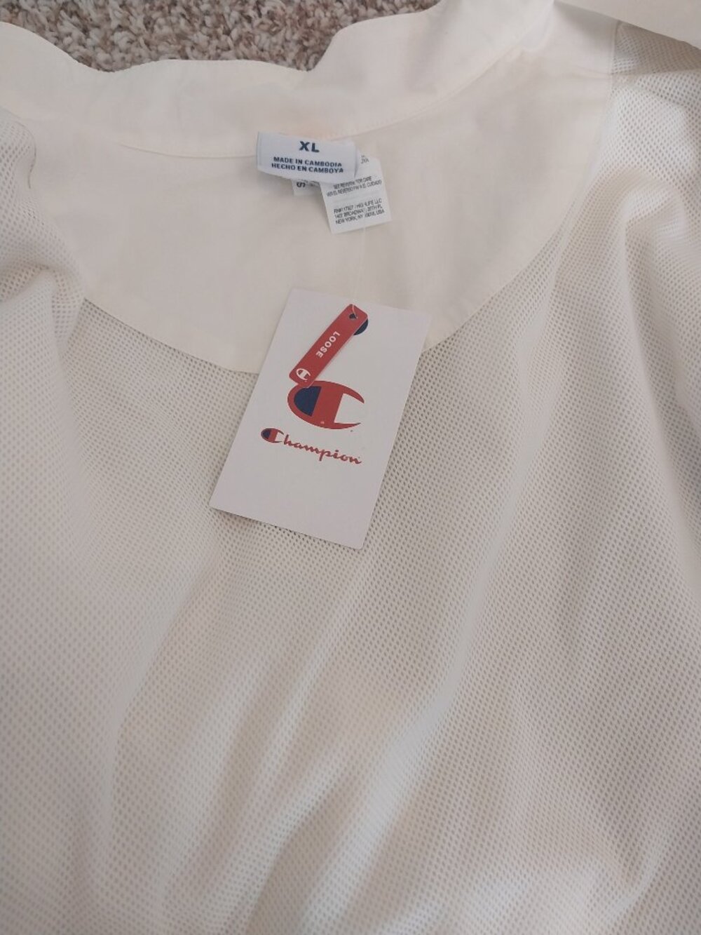Champion Women's Game Day Full Zip Top - Cream - Various Sizes - Picture 4 of 4